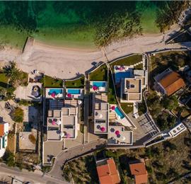 Beachfront Villa with Pool and Sea Views on Ciovo island near Trogir, Sleeps 8